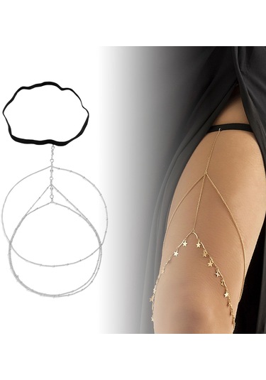 Homyl Kadınlar Için Uyluk Zinciri Kolay Giyilebilir Doğum Gümüş