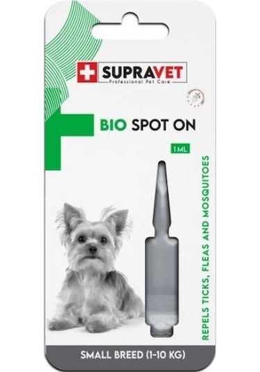 Supravet Küçük Irk Köpek Deri Ve Tüy Bakım Dış Parazit Bitkisel Damla Small Breed 1 Ml