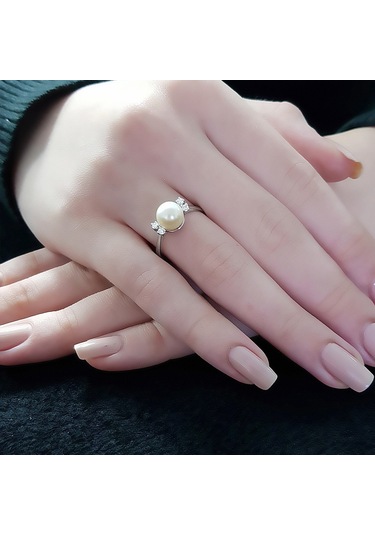 Sirius Pırlanta Taşlı Inci Yüzük 0810R0017