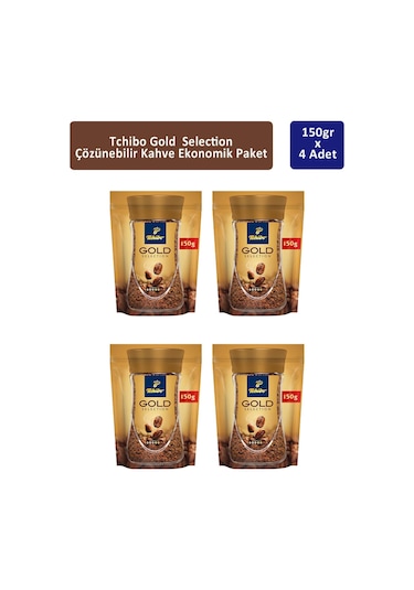 Tchibo Gold Çözünebilir Kahve 4 x 150 G