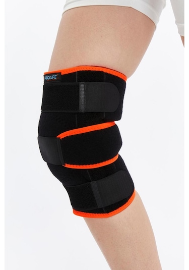 Prolife Ortopedi Patella Ligament Destekli Dizlik Siyah-turuncu
