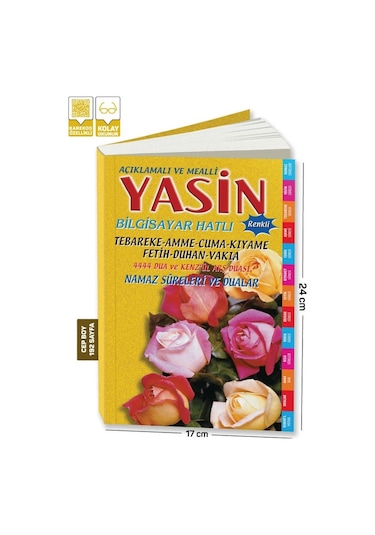 Yasini Şerif Açıklamali Ve Mealli Cep Boy