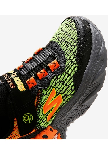 Skechers Dino - Lights Büyük Erkek Çocuk Siyah Işıklı Spor Ayakkabı 400615l Bkor Siyah