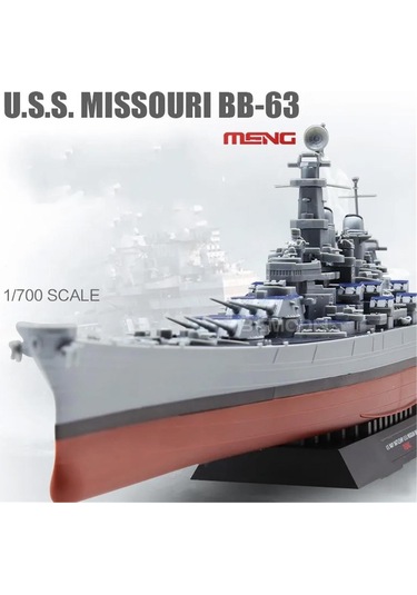 Meng Ps-004 1/700 Ölçek Amerikan U.s.s. Missouri Bb-63 Savaş Gemisi, Plastik Model Kiti