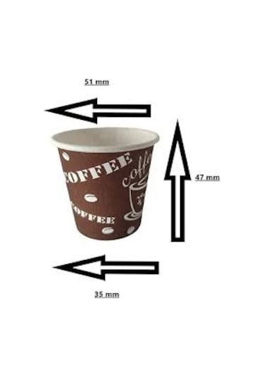 2.5 Oz Karton Bardak Türk Kahvesi Zemzem 500 Adet