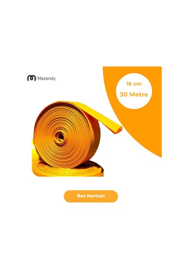 Süper Örme Bez Salma Sulama Hortumu 16cm X 30m Dayanıklı Yassı Bahçe Hortumu