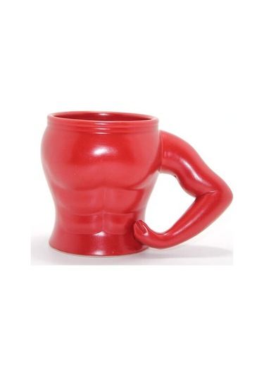 Vücut Porselen Kupa Bardak Kırmızı Renk