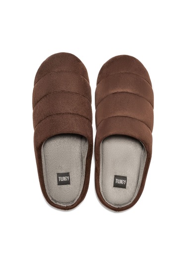 Twigy Adamo Erkek Ev Terliği Sessiz Taban Kahve Füme 41/46 AA0768 Füme