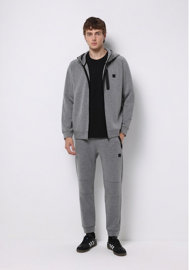 Colins Regular Fit Orta Bel Düz Erkek Antrasit Eşofman Altı Cl1075654 Q1.v1 Anm Antra Melanj