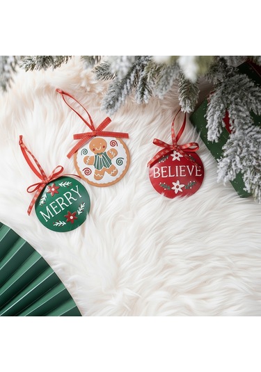 Karaca Home New Year Yılbaşı Wish 3 Parça Ağaç Süsü Seti