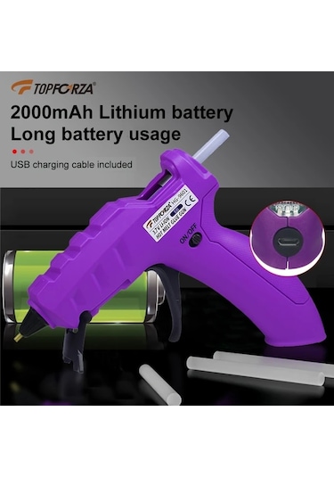 Honeybeeshop Mini Sıcak Tutkal Tabancası Hg 9601 10 Adet Renkli Tutkal Çubuğu Sanat El Sanatları Dıy Ev Onarımları