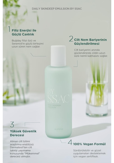 Aippo Daily Skindeep Buğday Filizi Özlü Emülsiyon 130 ML
