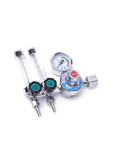 Moveevo Argon Gazı Düşürücü Regülatörü, İki Borulu Basınç Kontrol Cihazı, Sabit Akışlı Metal Tasarım 10 Adet Minimum Sipariş