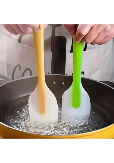 Honeybeeshop Isıya Dayanıklı Silikon Spatula - Pembe Ergonomik Fırın Ve Pişirme Aracı Pembe