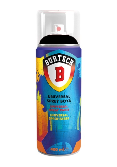 Universal Akrilik Tampon Siyah Sprey Boya