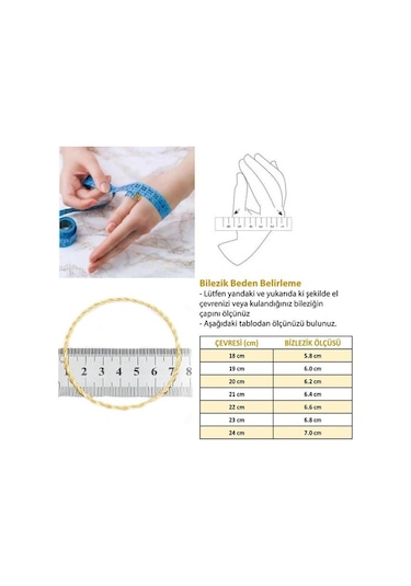 Ferizz 22 Ayar Altın Kaplama Imitasyon Adana Burma Bilezik 8.5Mm Altın