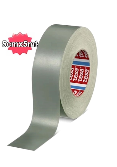 Tesa 4657 Gri 5mt Ultra Güçlü Isıya Dayanıklı Bez Tamir Bandı