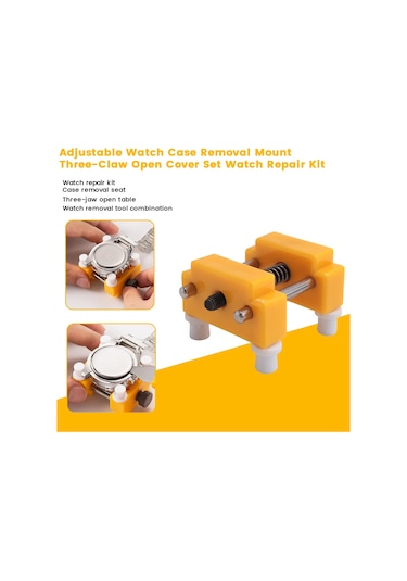 Saat Kasası Çıkarma Montajı Üç Pençeli Açık Kapak Seti Saat Tamir Takımı