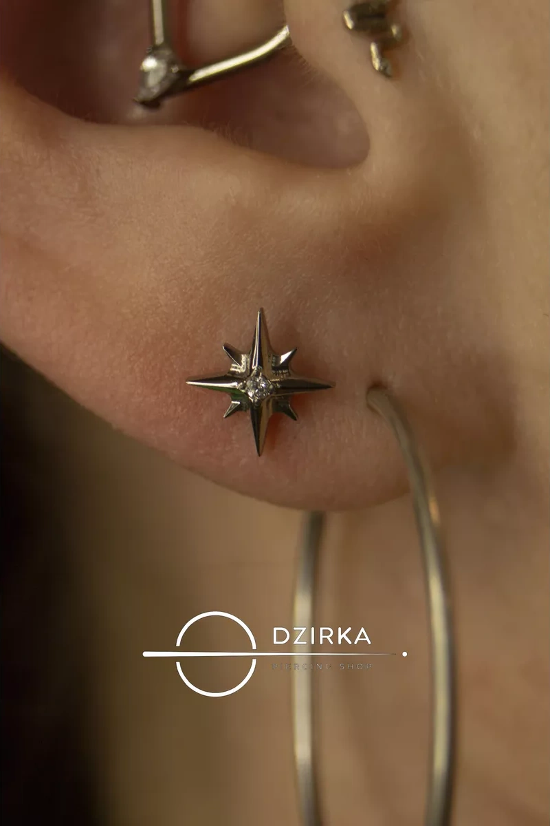 Dzirka Titanyum Labret Küpe Kulak Burun Dudak Piercing 166375019 Beyaz