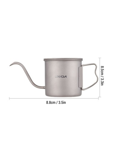 Bloomnest Kahve Süzme Cezvesi Mini Çay Su Kamp Tenceresi Ocak Üstü 400ml + 2x220ml Bardak Çok Renkli, Çok Renkli Çok Renkli