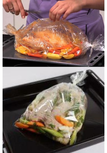 Fırın Torbası Yanmaz Fırın Torbası 8 Adetli Paket Çok Renkli