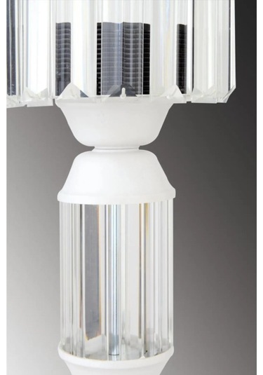 İstanbul Avize Kristal Taşlı Beyaz Kasalı Y-15 Beyaz Taş Kafalı Abajur