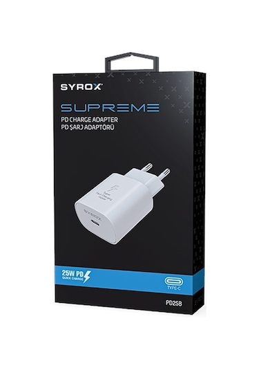 Syrox PD25B 25W PD Şarj Adaptörü