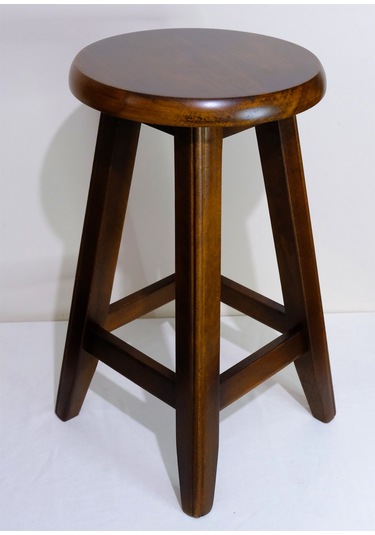 Ahşap Tabure 45 Cm Şık Ve Dayanıklı Ceviz