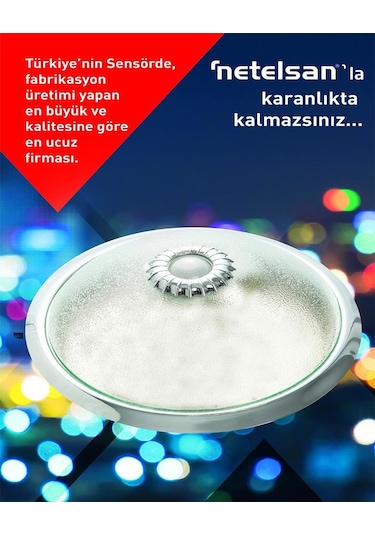 Netelsan Observer 360 Derece Sensörlü Tavan Armatürü/Lamba Beyaz