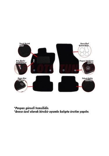 Chrysler 300C 2004-2011 Halı Paspas Seti (429008622)