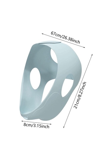 Homyl Buz Baş Sarma Evrensel Rahat Silikon Yüz Paketi Çene Için MAvi