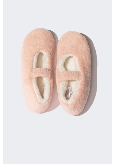 Defacto Kız Çocuk Babet Görünümlü Düz Taban Panduf D3448A824WNPN81 Pembe