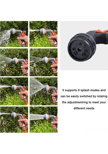Samdoo 8 Fonksiyonlu Yüksek Basınçlı Bahçe Ve Araba Yıkama Tabancası, Hızlı Bağlantı Ve Evrensel Adaptör Dahil