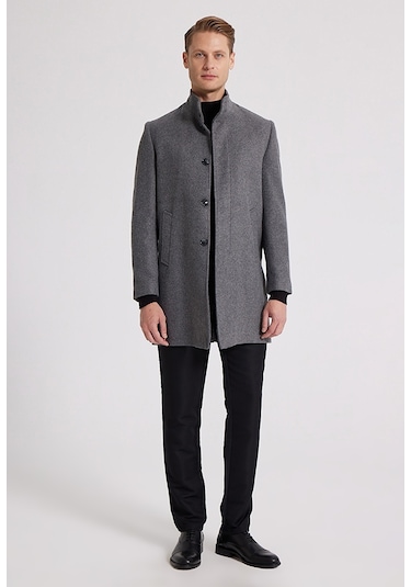 Ds Damat Regular Fit Antrasit Palto 5Hf08Ort10002 Antrasit