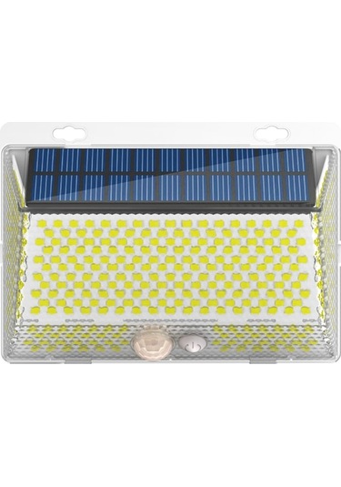 328 Led Güneş Enerjili Bahçe Duvar Lambası, Dört Yönlü Aydınlatma, Manyetik Tutma, Kumandalı, Su Geçirmez, Dış Mekan Kullanıma Uygun