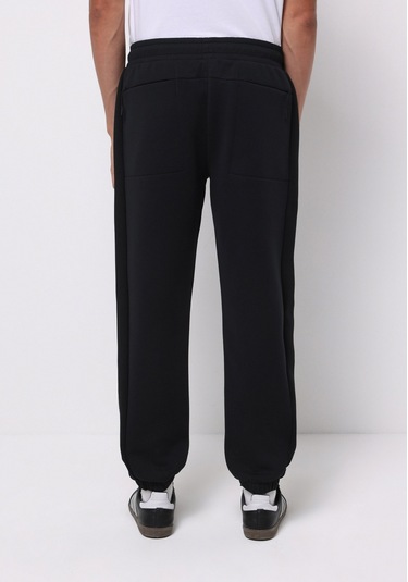 Colins Regular Fit Orta Bel Düz Erkek Siyah Eşofman Altı Cl1076853 Q1.v1 Blk Siyah