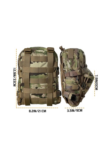 2l Hidrasyon Mesanesi İçin Taktik Hidrasyon Sırt Çantası, Molle Su Taşıyıcısı