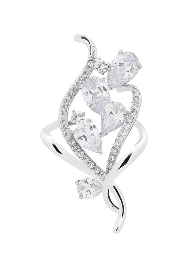 1 Adet Zirkonyum Kristal Çiçek Broş Pins Kadınlar Buketleri Kostüm Takı Hediyeler Çok Renkli