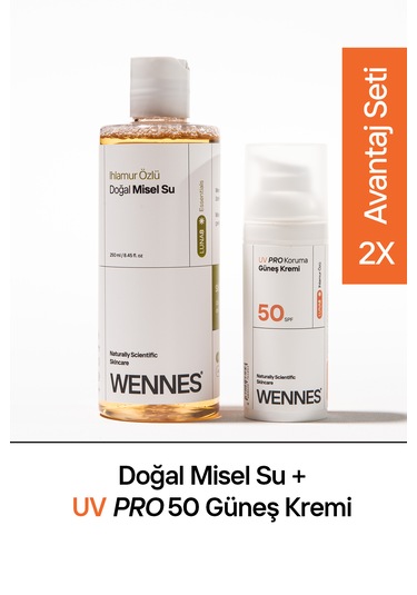 Doğal Misel Su Spf50+ Nemlendirici Güneş Kremi Avantajlı Set