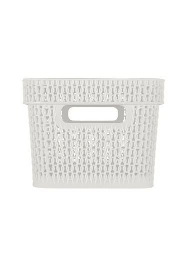 Keeplex Ajur 5 L Plastik Depolama Sepeti 152158157 Beyaz