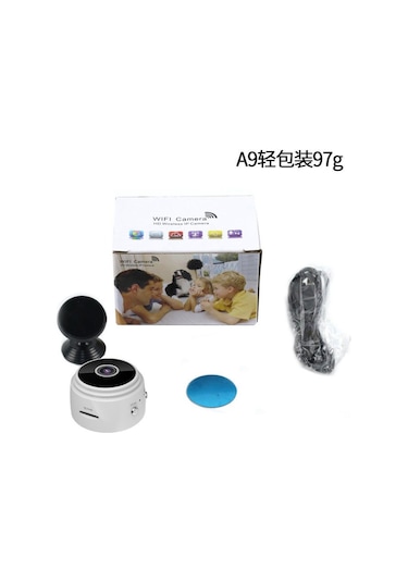 Neevoyu Siyah 1080p Hd Ev Güvenlik Kamerası - Kablosuz Ağ İzleme Kamerası, Taşınabilir Ve Kolay Kullanım, Poşetli Paket