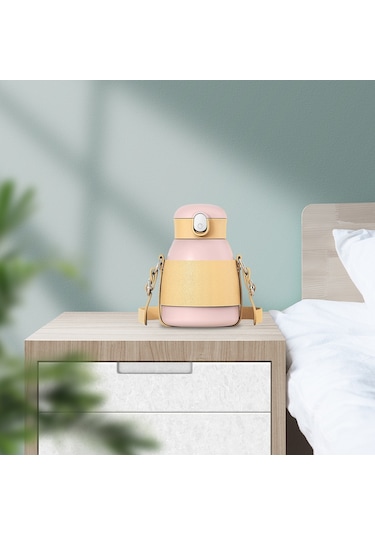 Suntek Spor Yetişkin Çocuklar Pembe Için Saman 480ml Ile Vakum