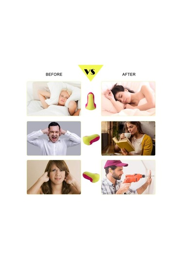 Uyku İçin 20 Çift Kulak Tıkacı, Trafik Gürültüsüne Karşı Gürültü Azaltıcı Yumuşak İşitme Koruması, Çalışma Gezileri, Konserler, Fitness Ve Spor İçin