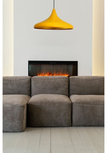 45 Cm Çaplı Champion Xl Sarı Avize Tekli Sarkıt Lamba Cafe Restoran Salon Mutfak Avizeleri SARI