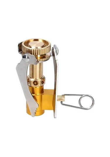 Pazly Yanıcı Taşınabilir Katlanabilir Kamp Ocağı 1600w Gazlı Sırt Çantası Altın Altın