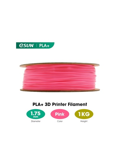 Esun Pembe Pla+ Filament 1.75mm 1 Kg Plus - Urhanshop Yetkili Satış