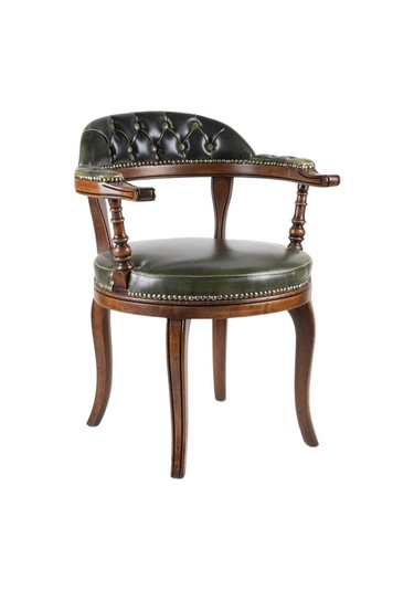 Majesta Classic Ahşap Sandalye Yeşil