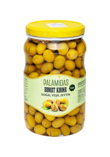 Domat Kırma Yeşil Zeytin 1000 Gr Pet Kavanoz