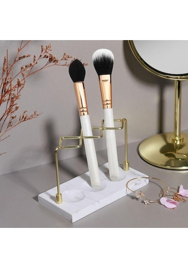 Willowhaven 18cm Paslanmaz Çelik Diş Fırçası Tutucusu & Diş Macunu Standı 2 Adet Beyaz Gri