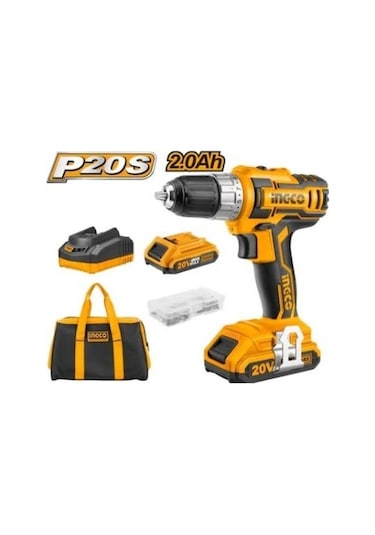 Ingco CDLI2002 20V Li-ion Çift Akülü Vidalama